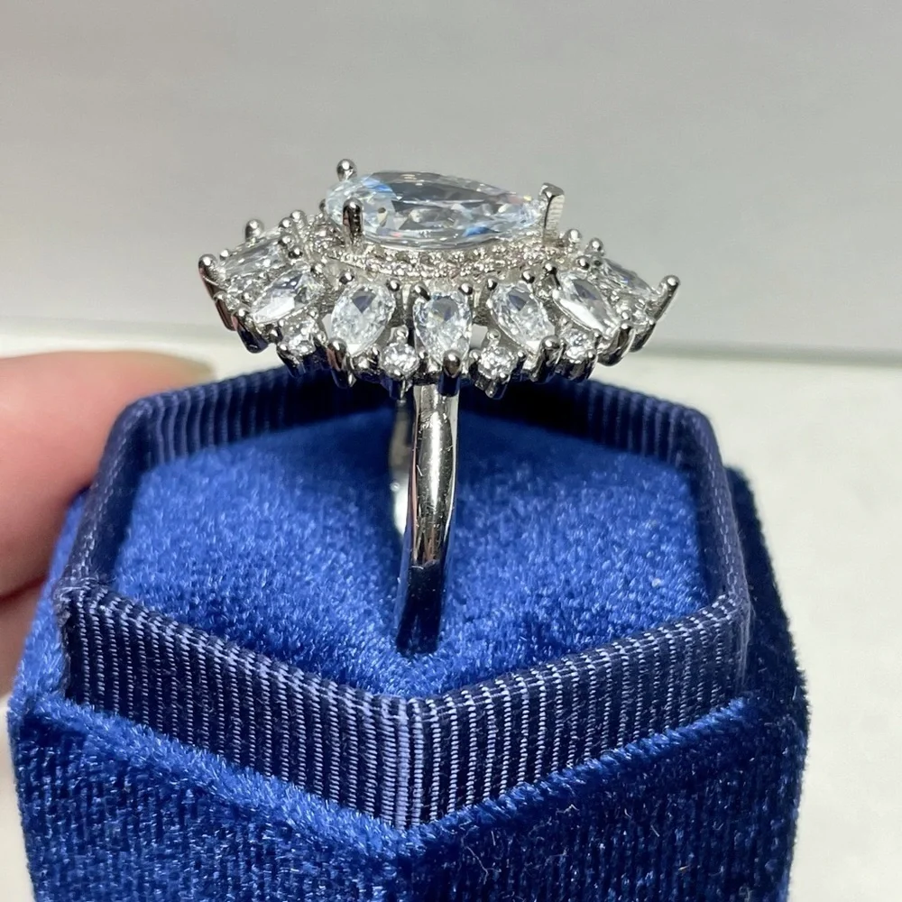 Huge Silver Cocktail Ring